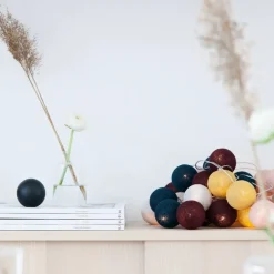 Children's Lamps|String Lights & Decorative Lighting^Irislights Copenhagen, 35 balls GreyYellowMulti
