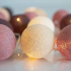 String Lights & Decorative Lighting^Irislights Dusty Pink, 20 balls BeigePurpleWhite