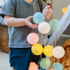 Children's Lamps|String Lights & Decorative Lighting^Irislights Fairytale, 35 balls YellowTurquoise
