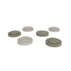 Children's Chairs|Children's Chairs^OYOY Iro stackable stool, Olive-clay GreenBeige