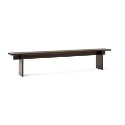 Benches^&Tradition Ita OS6 bench 230 cm, Dark stained oak Brown