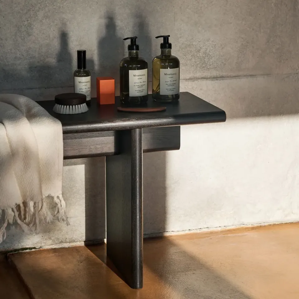 Benches^&Tradition Ita OS6 bench 230 cm, Dark stained oak Brown