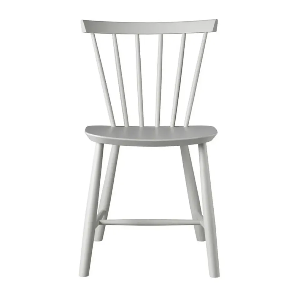 Chairs^FDB Møbler J46 chair, Beech dust & bones painted Grey