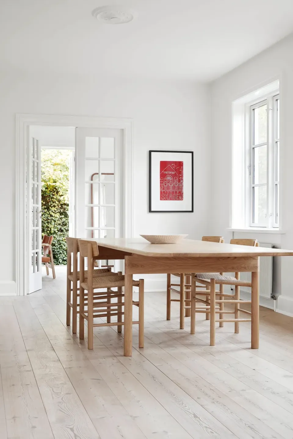Outlet Fredericia Furniture J39 chair, Light oiled oak—braided natural Beige