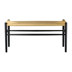 Benches^FDB Møbler J163 Piano bench, Oak painted-nature Black