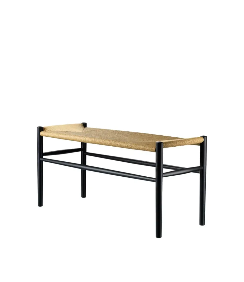 Benches^FDB Møbler J163 Piano bench, Oak painted-nature Black