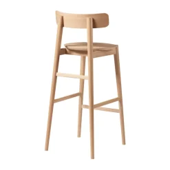 Bar Stools^FDB Møbler J184 Øst bar stool 75 cm, Oak nature lacquered Beige