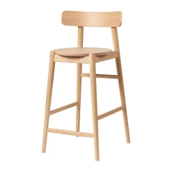 Bar Stools^FDB Møbler J185 Øst barstool 65 cm, Oak nature lacquered Beige