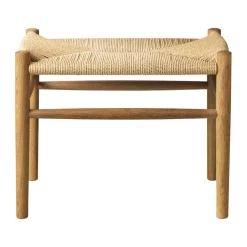 Stools^FDB Møbler J83 stool, Smoked oak oiled-nature Brown
