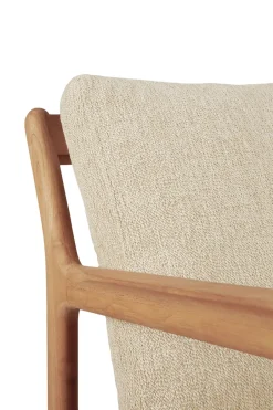 Ethnicraft Jack outdoor lounge armchair teak, Natural Beige