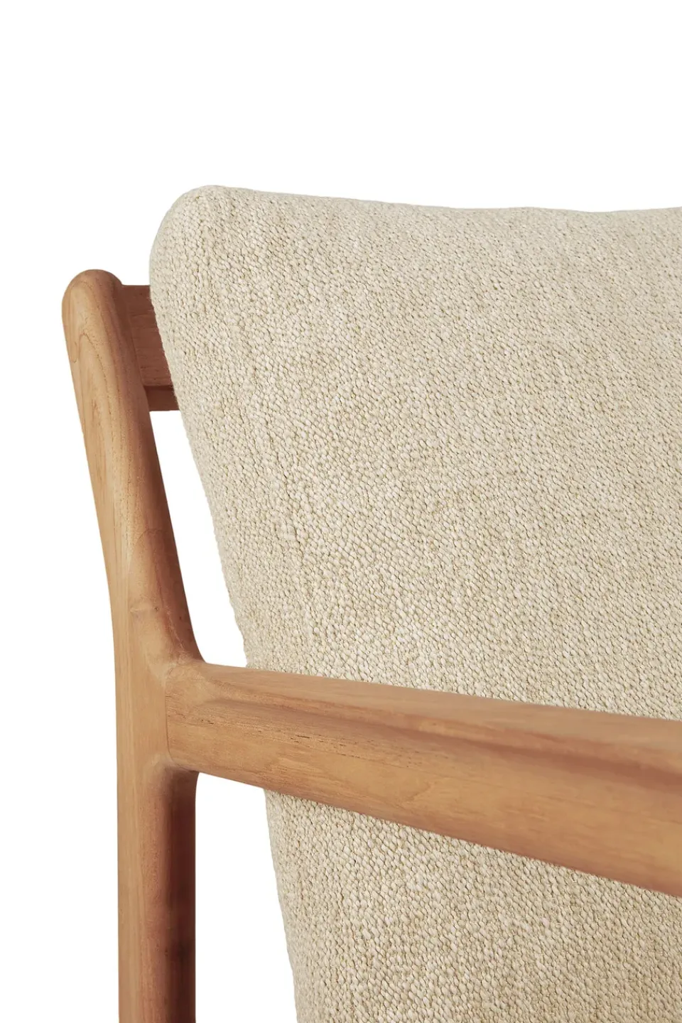 Ethnicraft Jack outdoor lounge armchair teak, Natural Beige