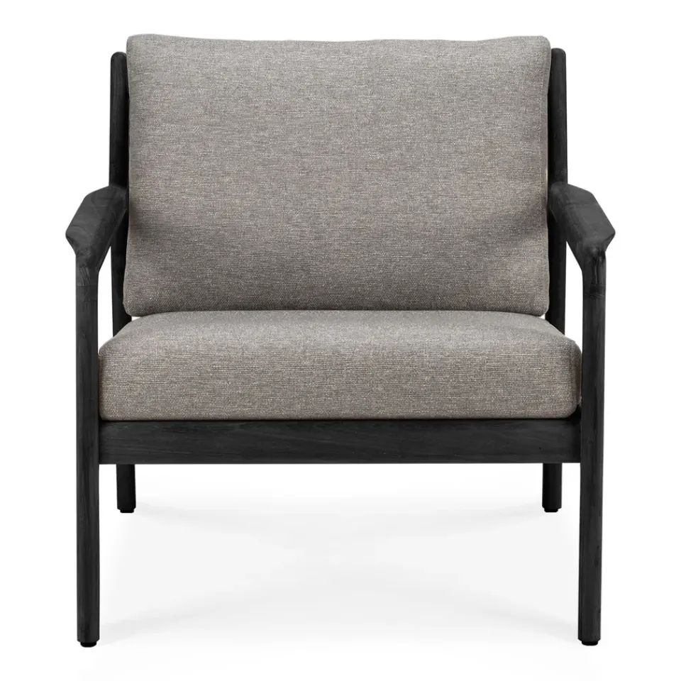 Seating|Outdoor Lounge Furniture^Ethnicraft Jack outdoor lounge armchair -stained teak, Mocha Black