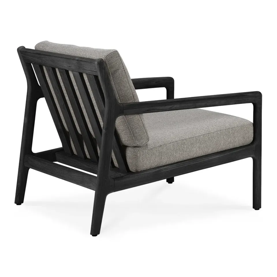 Seating|Outdoor Lounge Furniture^Ethnicraft Jack outdoor lounge armchair -stained teak, Mocha Black