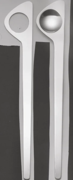 Outlet Stelton Jacobsen salad set, salad set Silver-coloured