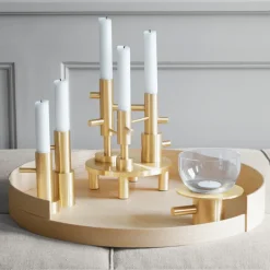 Online Fritz Hansen Jaime Hayon Single candle holder brass, #2 Gold-coloured