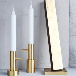 Best Fritz Hansen Jaime Hayon Single candle holder brass, #1 Gold-coloured