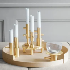 Best Fritz Hansen Jaime Hayon Single candle holder brass, #1 Gold-coloured