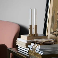 Best Fritz Hansen Jaime Hayon Single candle holder brass, #1 Gold-coloured