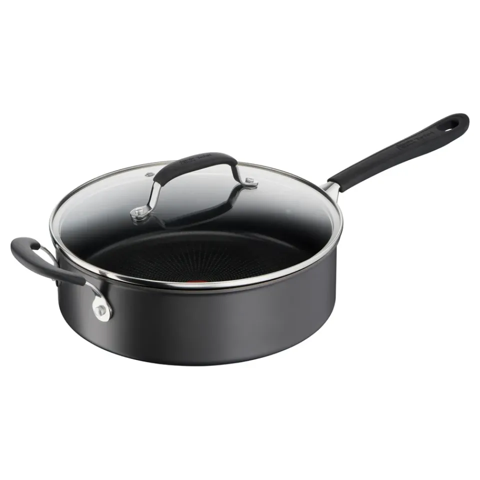 Saucier & Sauté Pans^Tefal Jamie Oliver Quick & Easy anodised saute pan hard, 26 cm Black