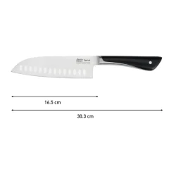 Santoku Knives^Tefal Jamie Oliver santoku knife, Stainless steel BlackSilver-coloured