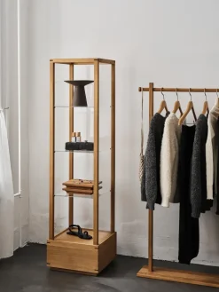 Clearance Kristina Dam Studio Japanese display cabinet medium, Warm oiled oak Beige