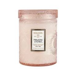 Scented Candles & Diffusers^Voluspa Japonica scented in glass jar 50 hours, panjore lychee Pink