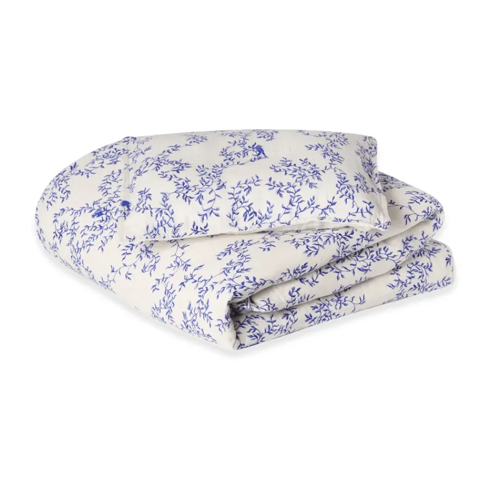 Hot Garbo&Friends Jardim Muslin bedding set junior, 100x140 cm/40x60 cm Blue