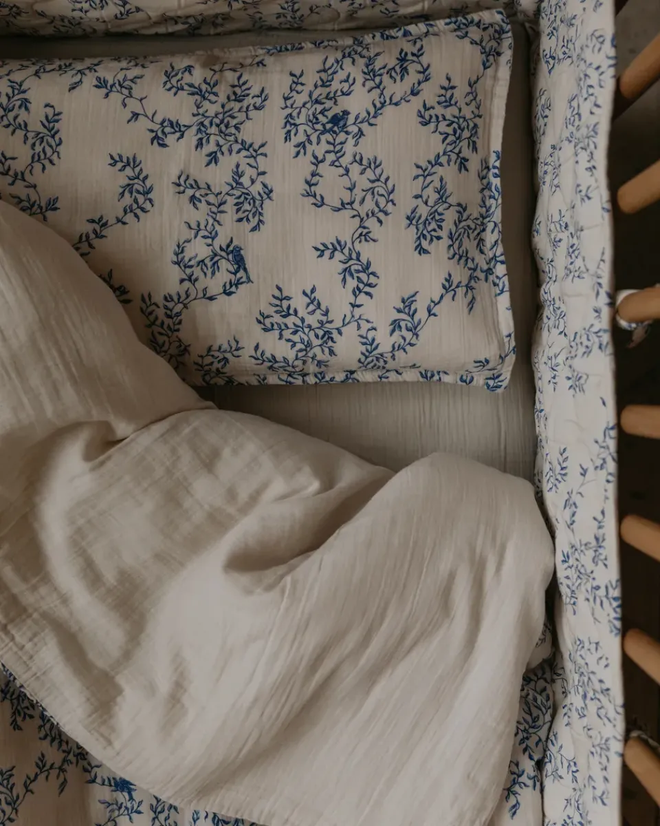 Bed Sets^Garbo&Friends Jardim Muslin bedding set junior, 100x130 cm/35x55 cm Blue