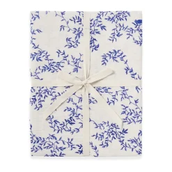 Bed Sheets^Garbo&Friends Jardim Muslin fitted sheet, 90x200x30 cm Blue
