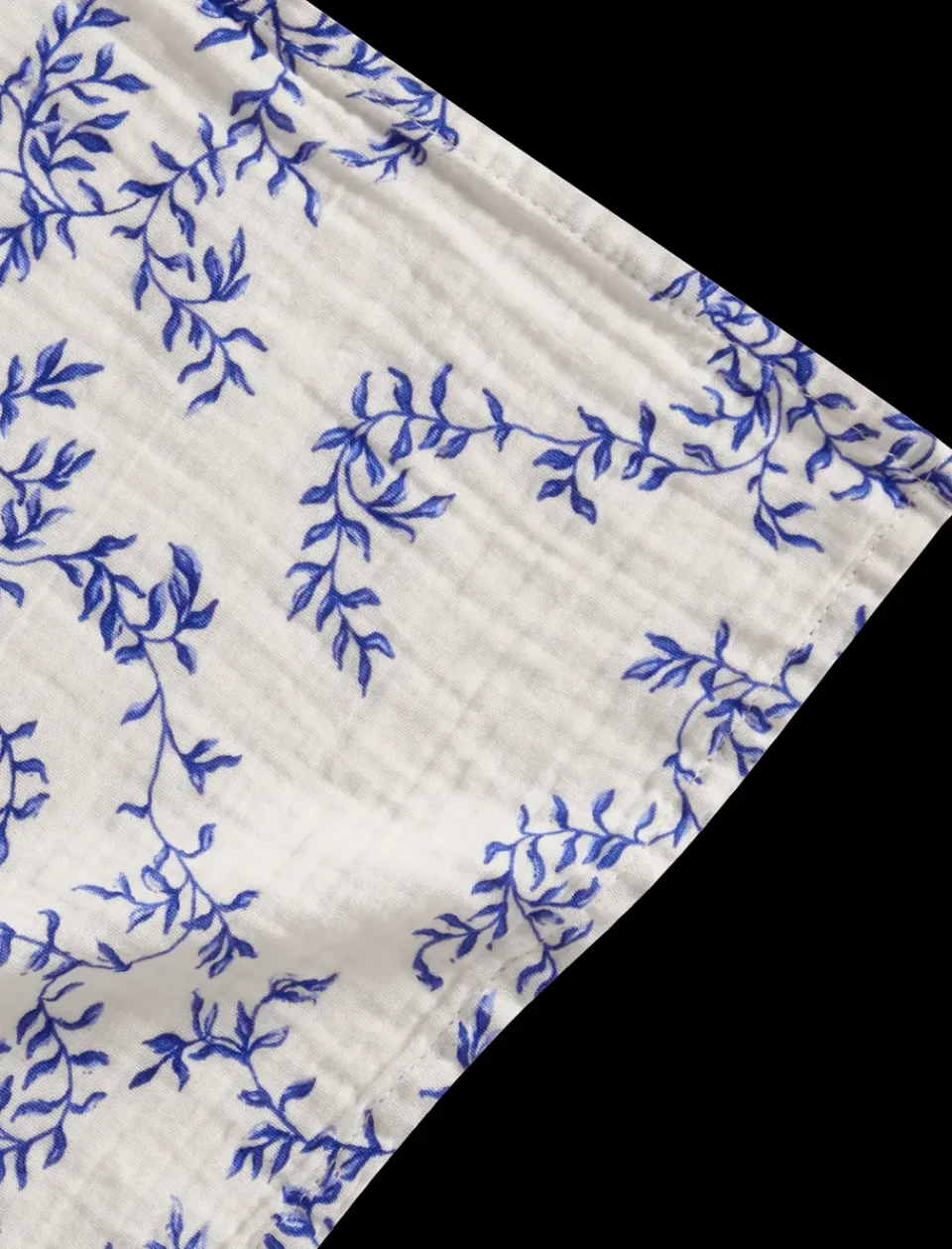 Baby Blankets^Garbo&Friends Jardim Muslin swaddle blanket, 110x110 cm Blue