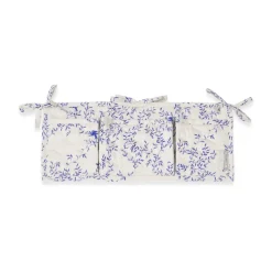 Clearance Garbo&Friends Jardim Satin quilted bed pocket, 18x43 cm Blue