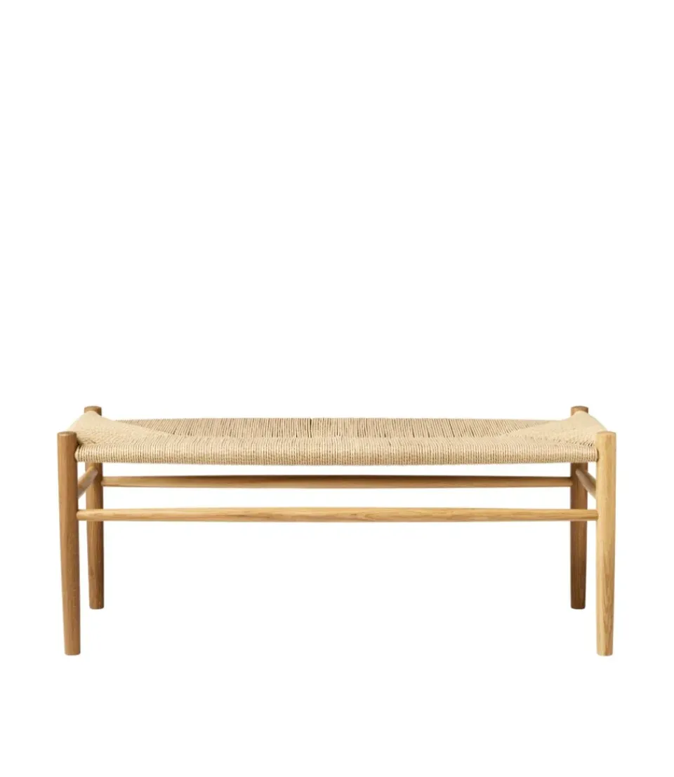 Benches^FDB Møbler J83B 37x100 cm bench, Oak nature lacquered-nature Brown