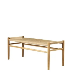 Benches^FDB Møbler J83B 37x100 cm bench, Oak nature lacquered-nature Brown