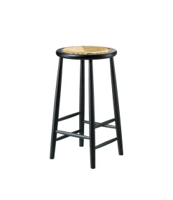 Bar Stools^FDB Møbler J165C Counter Round bar stool, Oak painted-nature Black
