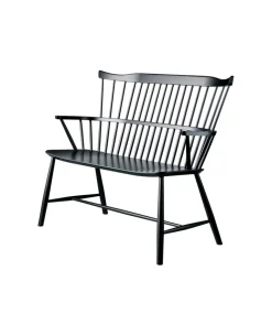Outlet FDB Møbler J52D bench, Beech painted Black
