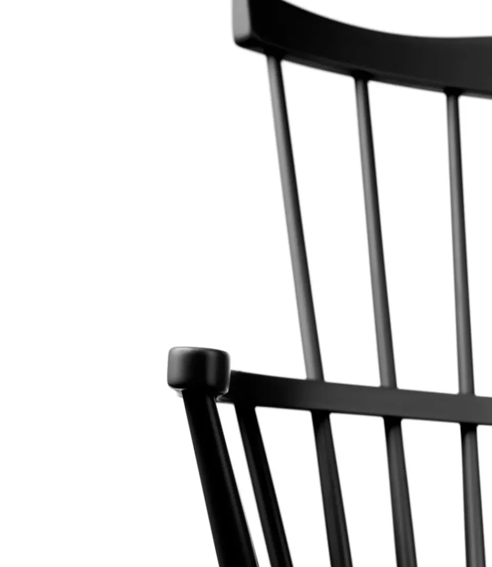 Outlet FDB Møbler J52D bench, Beech painted Black