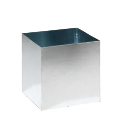 Garden Details & Accessories^SMD Design Jorda flower pot, Galvanised. 40x40cm Grey