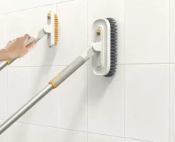 Joseph Joseph Cleantech 2-in-1 tile scrubber, Stone Beige