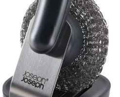Other Washing & Cleaning Accessories^Joseph Joseph Sinktech dish brush steel stand, Clear Grey