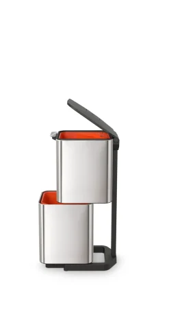 Pedal Bins|Pedal Bins^Joseph Joseph Totem Max trash bin 60 L, Stainless steel Silver-coloured