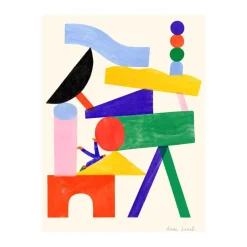 Paper Collective Jouer poster, 50x70 cm Multi