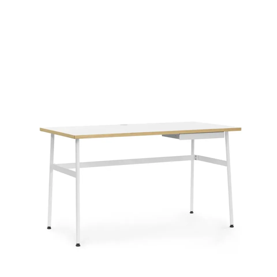 Online Normann Copenhagen Journal desk, laminate, steel legs and drawer White