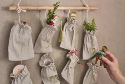 Christmas Decorations^Scandi Living Joyful Advent Calendar 75 cm, Beige