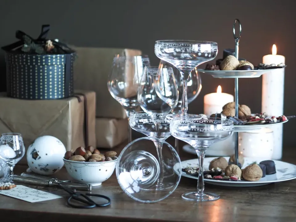 Best Wik & Walsøe Julemorgen champagne glass, 20 cl Transparent