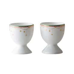 Hot Wik & Walsøe Julemorgen egg cup 2-pack, White