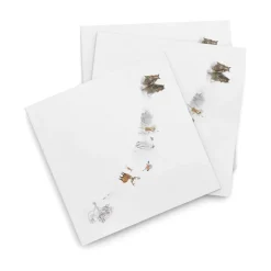 Paper Napkins^Wik & Walsøe Julemorgen napkin 40x40 cm 20-pack, Story White