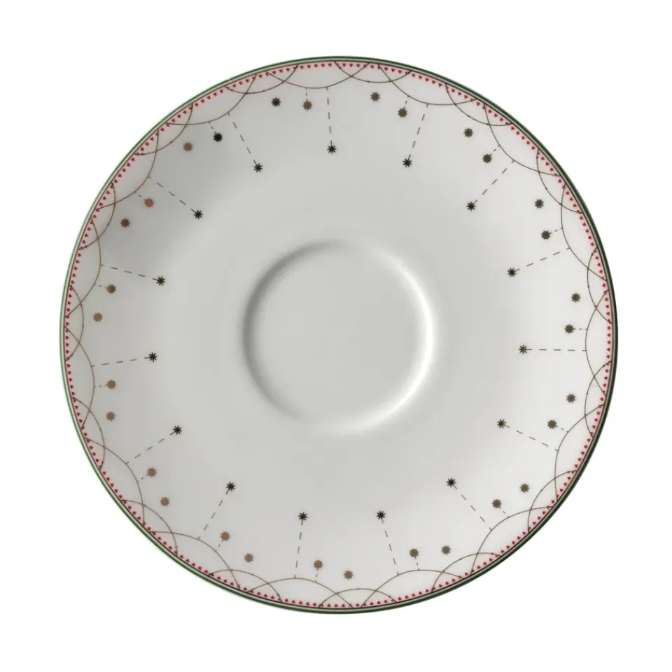 Wik & Walsøe Julemorgen saucer to 30 cl cup, white MultiWhite