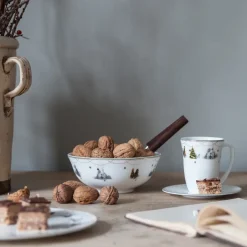 Wik & Walsøe Julemorgen saucer to 30 cl cup, white MultiWhite