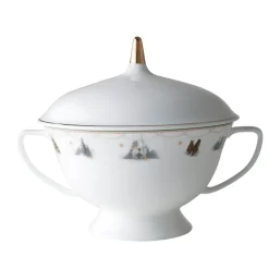 Soup Tureens^Wik & Walsøe Julemorgen serving bowl, white MultiWhite