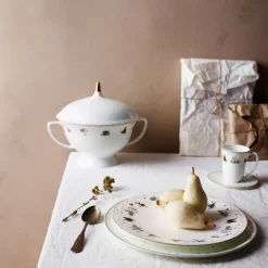 Soup Tureens^Wik & Walsøe Julemorgen serving bowl, white MultiWhite